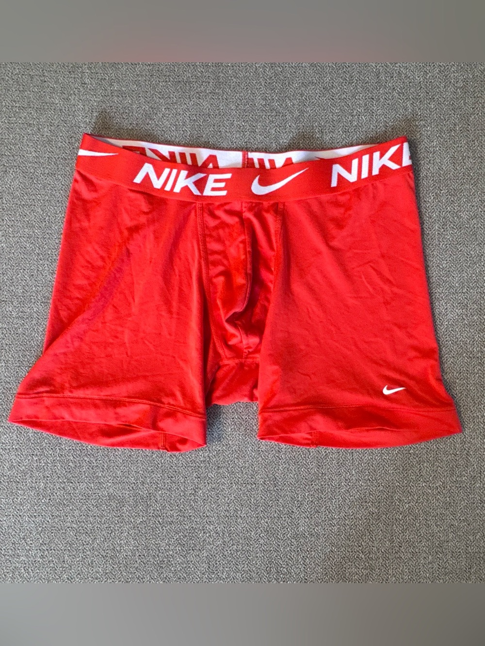 Nike Red Performance Dri-FIT Briefs with White Waistband